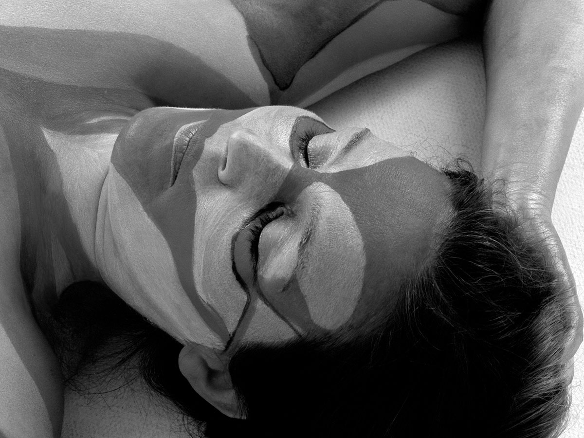 FKK, nackt und frei - klassische Aktfotografie - Körperbemalung - Hannelore Dörrich